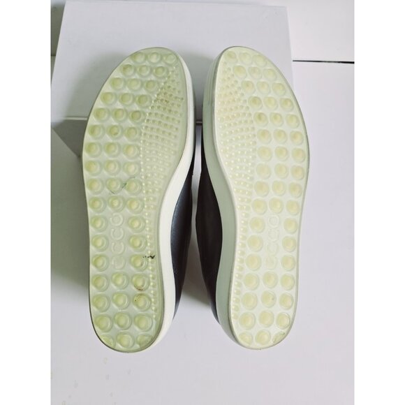 Ecco Soft 7 Slip On 2.0 Gray Leather Loafer Sneaker Shoes Size 9 40 Extra Wide - Picture 11 of 11